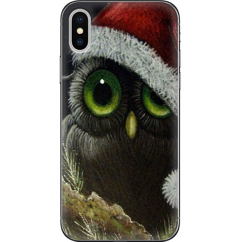 Чехол Uprint Apple iPhone X Christmas Owl