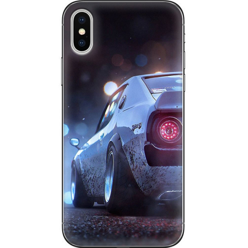 Чехол Uprint Apple iPhone X Silver Car