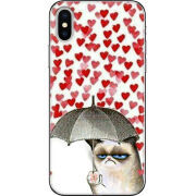 Чехол Uprint Apple iPhone X Raining Hearts