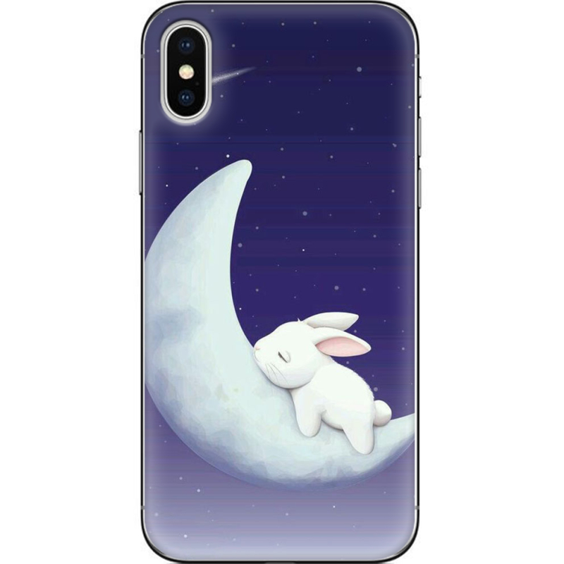 Чехол Uprint Apple iPhone X Moon Bunny