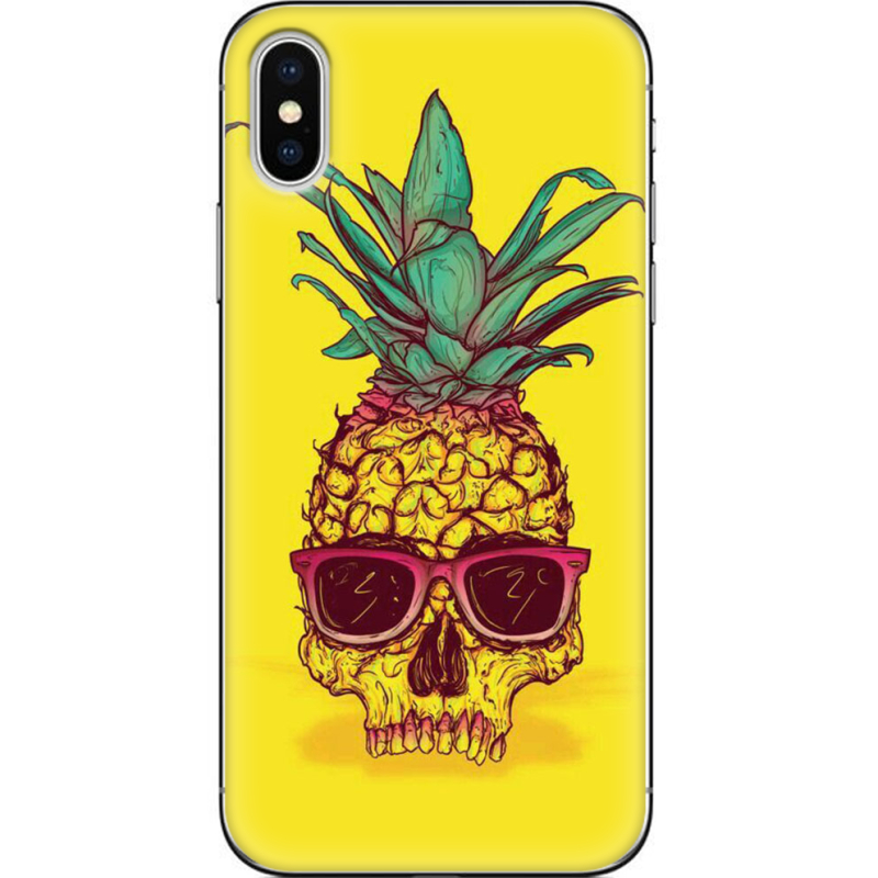 Чехол Uprint Apple iPhone X Pineapple Skull