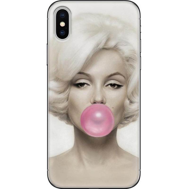 Чехол Uprint Apple iPhone X Marilyn Monroe Bubble Gum