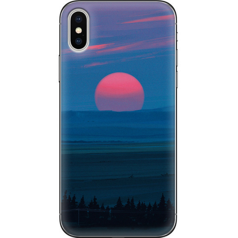 Чехол Uprint Apple iPhone X Cold Red Light