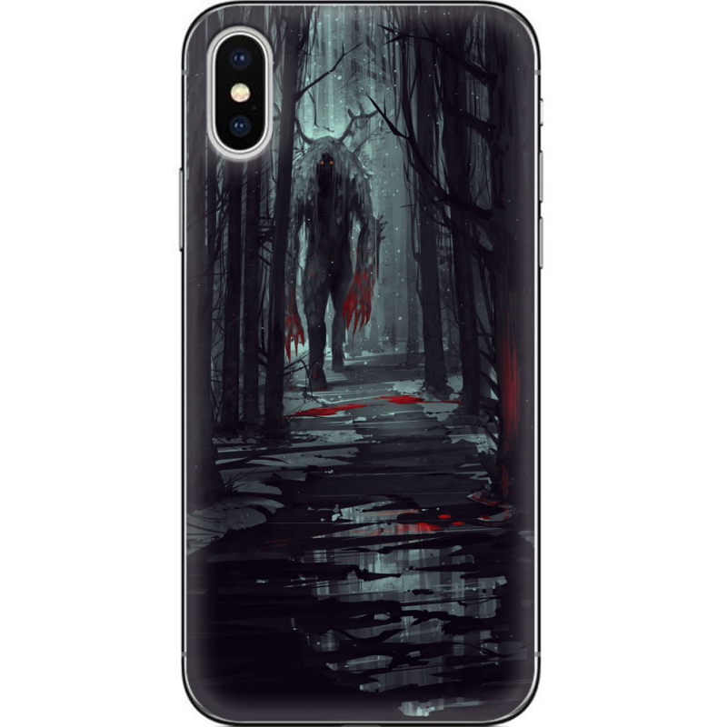 Чехол Uprint Apple iPhone X Forest and Beast