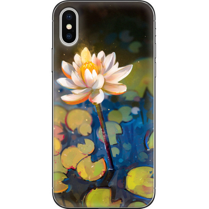 Чехол Uprint Apple iPhone X Waterlily