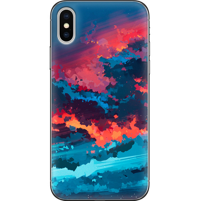 Чехол Uprint Apple iPhone X Thunderclouds