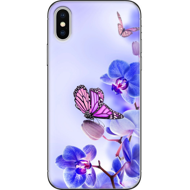 Чехол Uprint Apple iPhone X Orchids and Butterflies