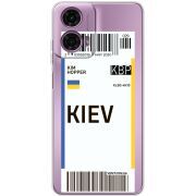 Прозрачный чехол BoxFace Motorola G24 Power Ticket Kiev