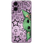 Прозрачный чехол BoxFace Motorola G24 Power Baby Yoda