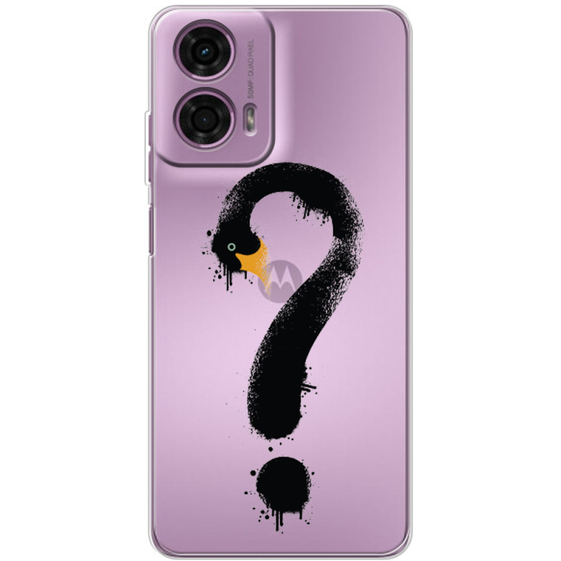 Прозрачный чехол BoxFace Motorola G24 Power Swan question