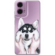 Прозрачный чехол BoxFace Motorola G24 Power Husky