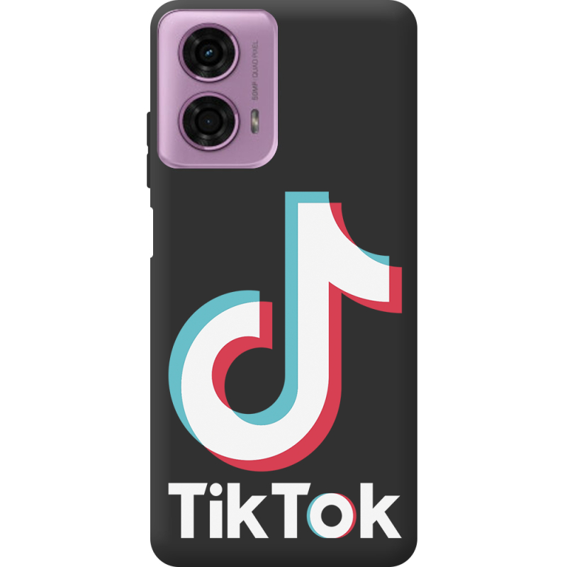 Черный чехол BoxFace Motorola G24 Power Tik Tok