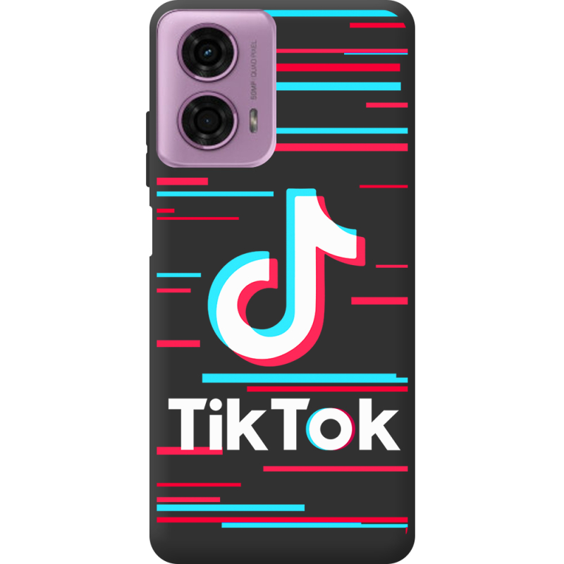 Черный чехол BoxFace Motorola G24 Power Tik Tok