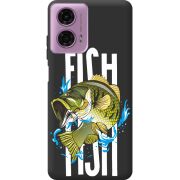 Черный чехол BoxFace Motorola G24 Power Fish