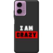 Черный чехол BoxFace Motorola G24 Power I'm Crazy