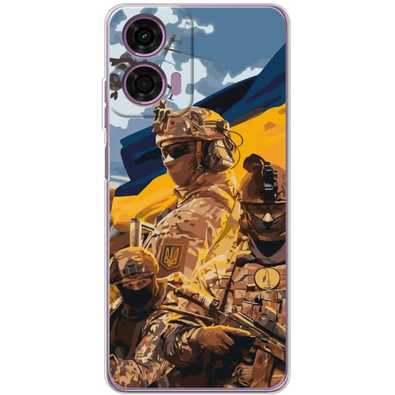 Чехол BoxFace Motorola G04 Воїни ЗСУ