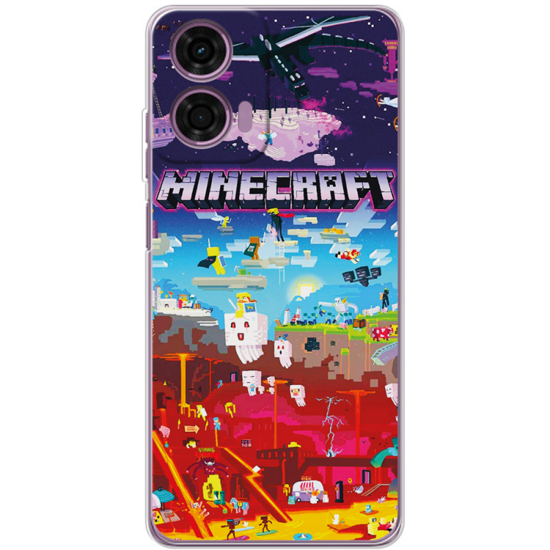 Чехол BoxFace Motorola G04 Minecraft World Beyond