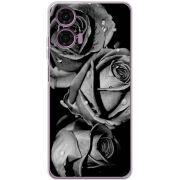 Чехол BoxFace Motorola G04 Black and White Roses