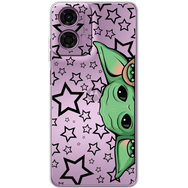 Прозрачный чехол BoxFace Motorola G04 Baby Yoda