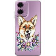 Прозрачный чехол BoxFace Motorola G04 Winking Fox