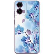 Чехол со стразами Motorola G04 Orchids