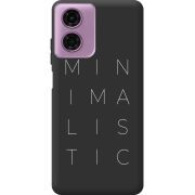 Черный чехол BoxFace Motorola G04 Minimalistic