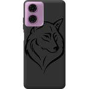 Черный чехол BoxFace Motorola G04 Wolf