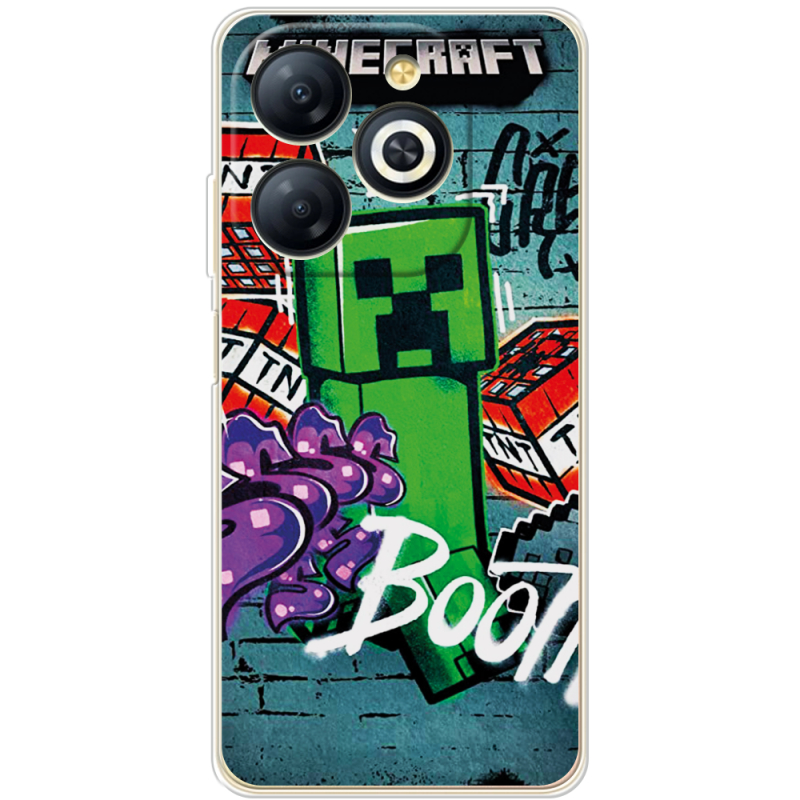 Чехол BoxFace Infinix Smart 8 Plus Minecraft Graffiti