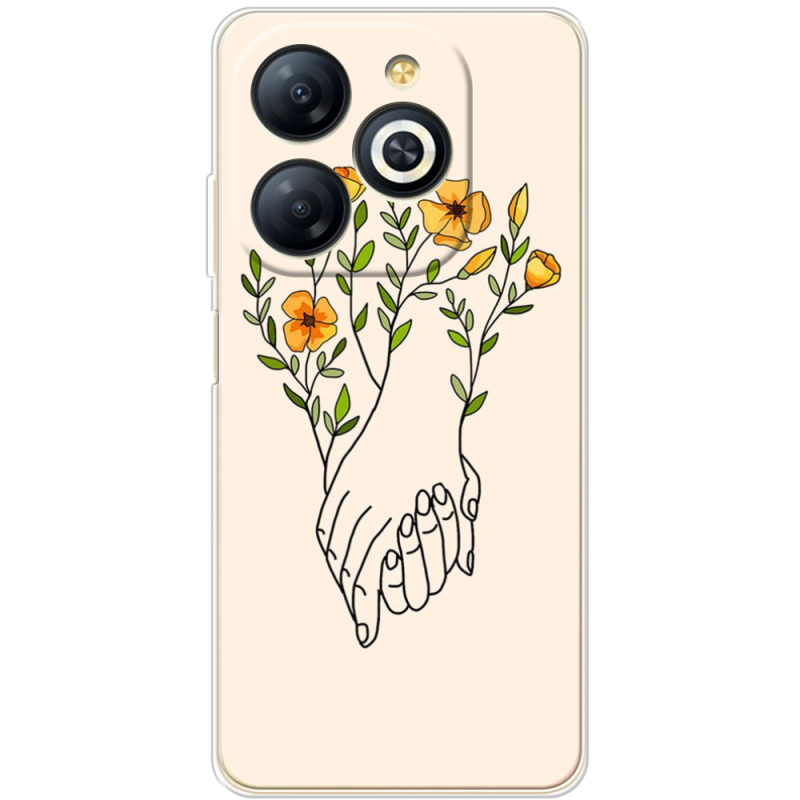 Чехол BoxFace Infinix Smart 8 Plus Flower Hands