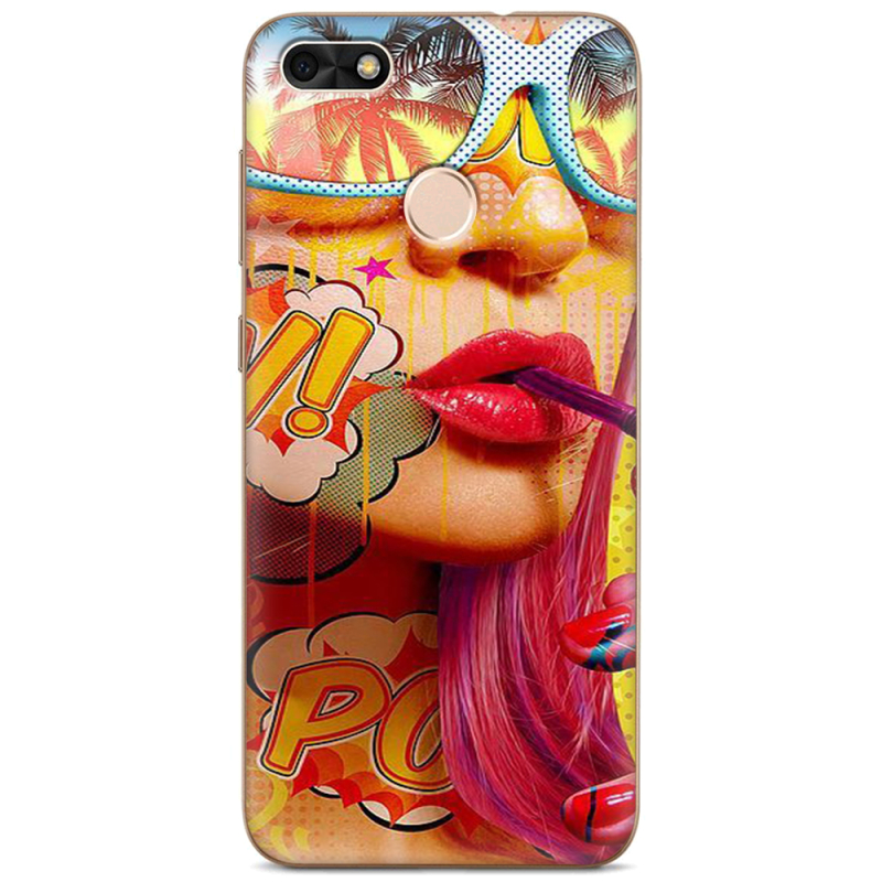 Чехол Uprint Huawei Nova Lite 2017 Yellow Girl Pop Art
