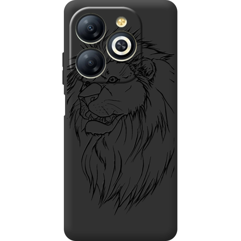 Черный чехол BoxFace Infinix Smart 8 Plus Lion