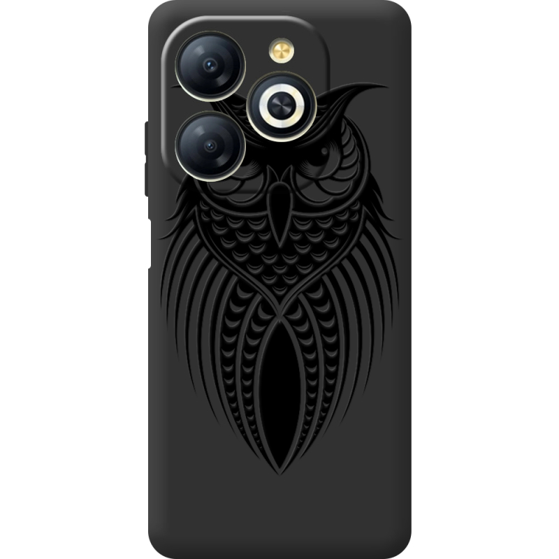 Черный чехол BoxFace Infinix Smart 8 Plus Owl