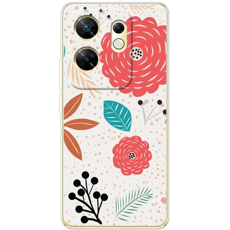 Чехол BoxFace Infinix Zero 30 4G Line Flowers