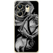 Чехол BoxFace Infinix Zero 30 4G Black and White Roses