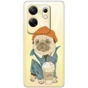 Прозрачный чехол BoxFace Infinix Zero 30 4G Dog Coffeeman