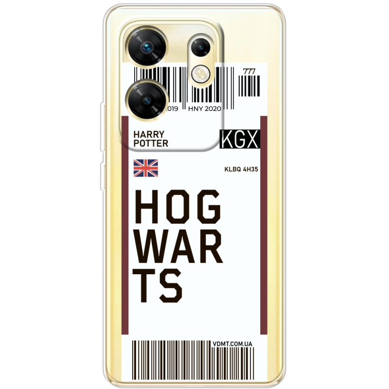 Прозрачный чехол BoxFace Infinix Zero 30 4G Ticket Hogwarts