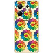 Прозрачный чехол BoxFace Infinix Zero 30 4G Hippie Flowers