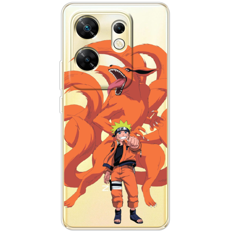 Прозрачный чехол BoxFace Infinix Zero 30 4G Naruto and Kurama