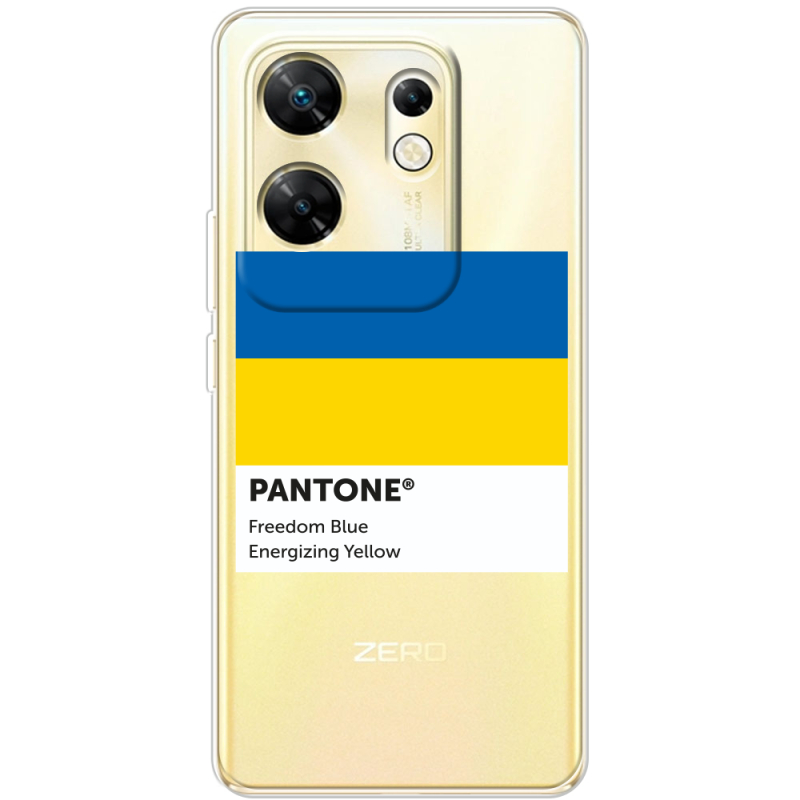 Прозрачный чехол BoxFace Infinix Zero 30 4G Pantone вільний синій