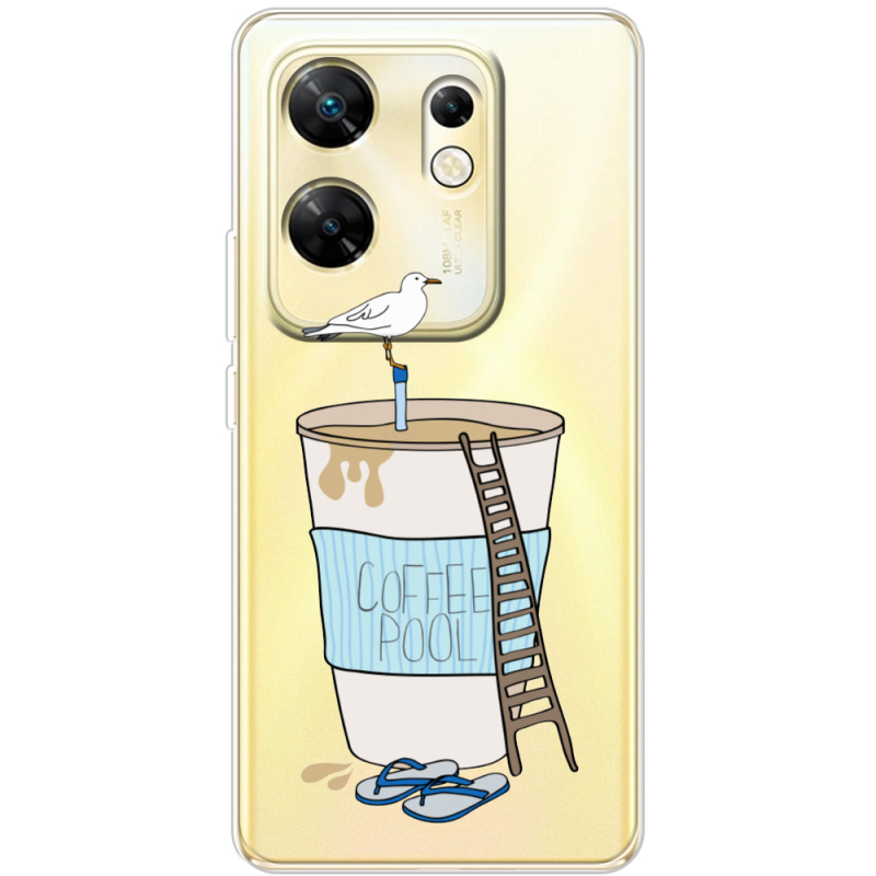 Прозрачный чехол BoxFace Infinix Zero 30 4G Segull in Cofee Pool