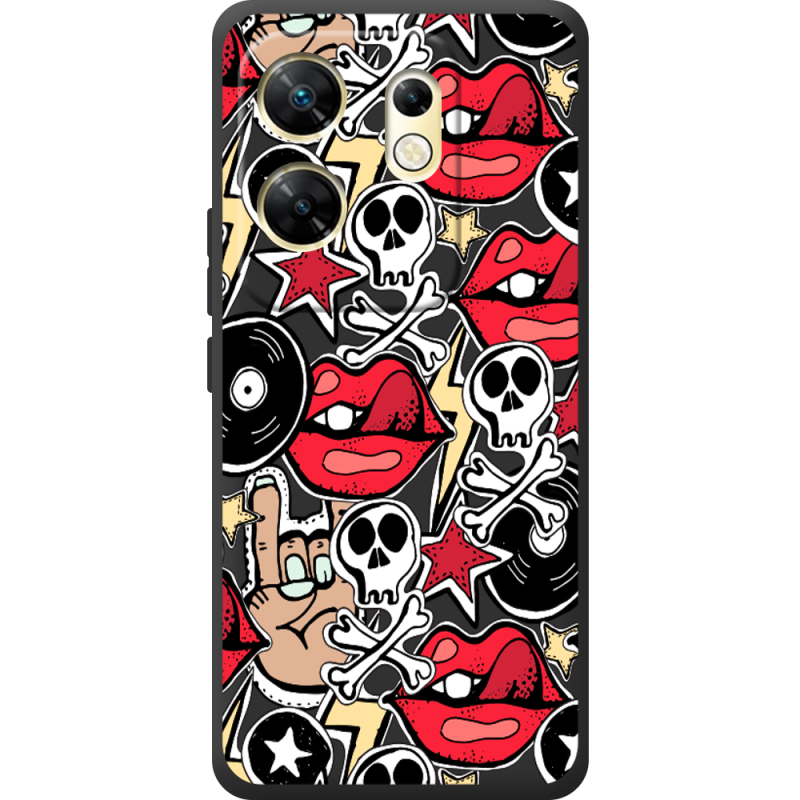 Черный чехол BoxFace Infinix Zero 30 4G Rock Graffiti