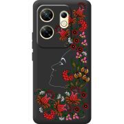 Черный чехол BoxFace Infinix Zero 30 4G 3D Ukrainian Muse