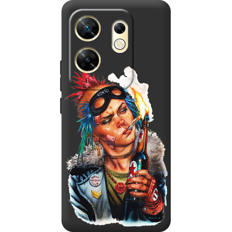 Черный чехол BoxFace Infinix Zero 30 4G Tanker Girl