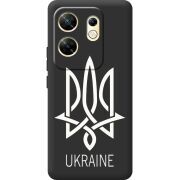 Черный чехол BoxFace Infinix Zero 30 4G Тризуб монограмма ukraine