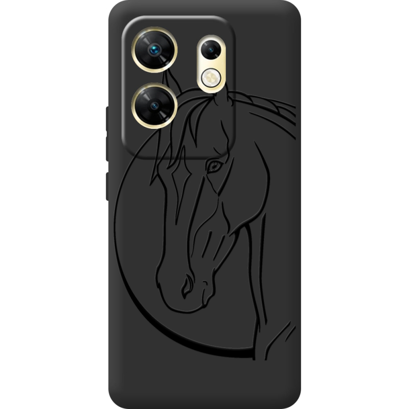 Черный чехол BoxFace Infinix Zero 30 4G Horse