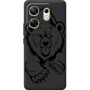 Черный чехол BoxFace Infinix Zero 30 4G Grizzly Bear