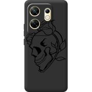 Черный чехол BoxFace Infinix Zero 30 4G Skull and Roses