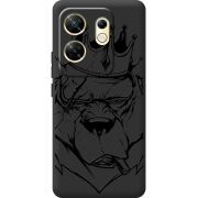 Черный чехол BoxFace Infinix Zero 30 4G Bear King