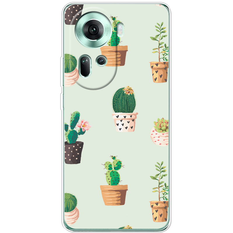 Чехол BoxFace OPPO Reno 11 5G L-green Cacti