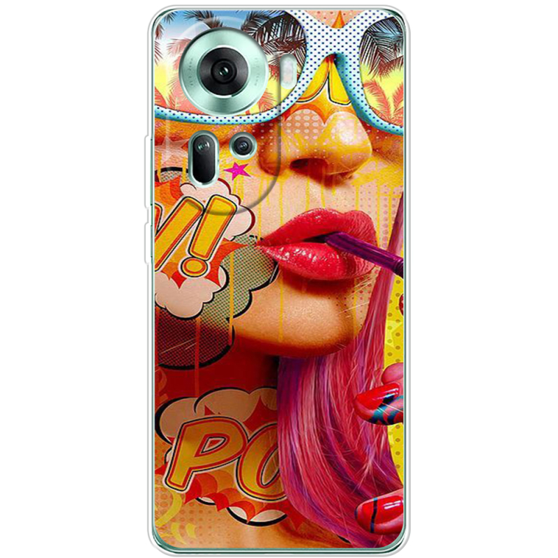 Чехол BoxFace OPPO Reno 11 5G Yellow Girl Pop Art